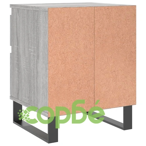 Нощни шкафчета 2 бр сив сонома 40x35x50 см инженерно дърво ➤ топ цена ➤ sorbe.bg