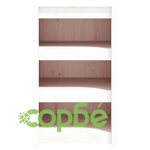 Кухненски шкаф за открито, бял, 55x55x92 см, бор масив ➤ топ цена ➤ sorbe.bg