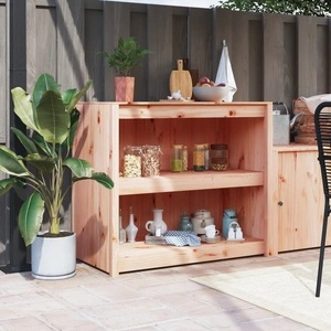 Кухненски шкаф за открито, 106x55x92 см, бор масив