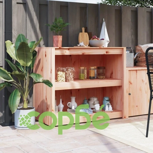 Кухненски шкаф за открито, 106x55x92 см, бор масив ➤ топ цена ➤ sorbe.bg