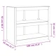 Кухненски шкаф за открито, бял, 106x55x92 см, бор масив