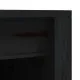 Кухненски шкаф за открито, черен, 106x55x92 см, бор масив