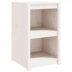 Кухненски шкаф за открито, бял, 55x55x92 см, бор масив