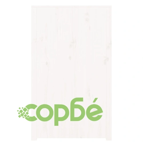 Кухненски шкаф за открито, бял, 106x55x92 см, бор масив ➤ топ цена ➤ sorbe.bg