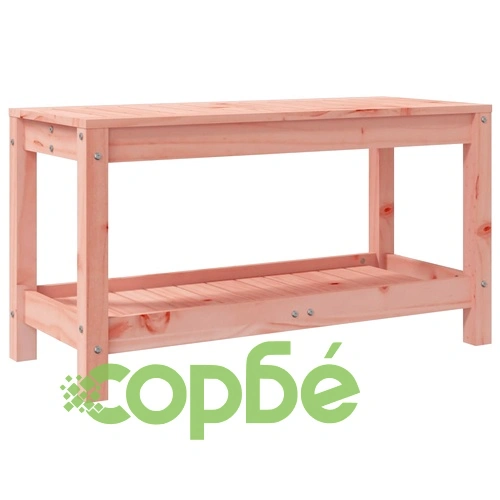 Градинска пейка 82,5x35x45 см масивна дугласка дървесина ➤ топ цена ➤ sorbe.bg