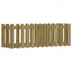 Градинска леха тип ограда 150x50x50 см импрегниран бор масив