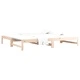 Разтегателна кушетка, 2x(90x190) см, борово дърво масив