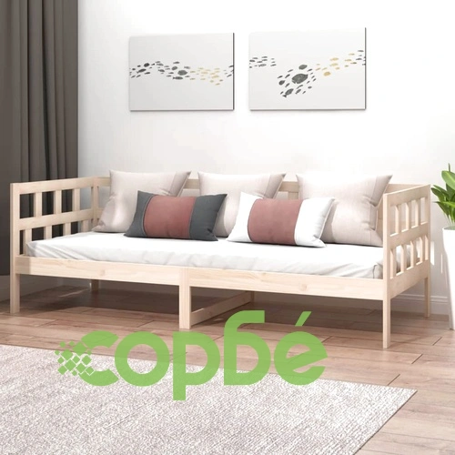 Дневно легло, борово дърво масив, 80x200 см ➤ топ цена ➤ sorbe.bg