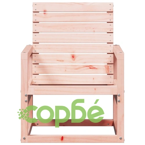 Градински стол, 57,5x63x76 см, масивна дугласка дървесина ➤ топ цена ➤ sorbe.bg