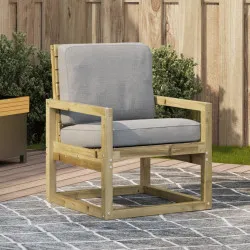 Градински стол, 57,5x63x76 см, импрегнирана борова дървесина