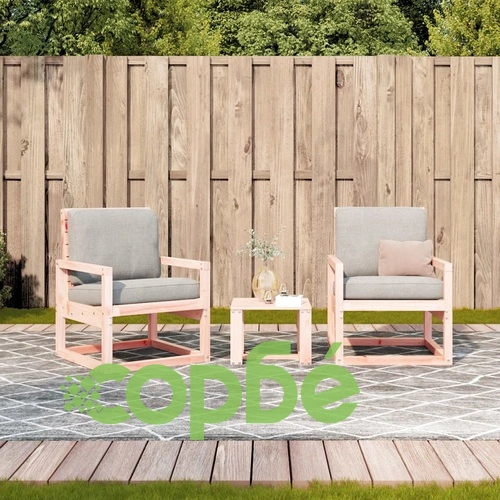 Градински комплект, 3 части, дугласко дърво масив ➤ топ цена ➤ sorbe.bg