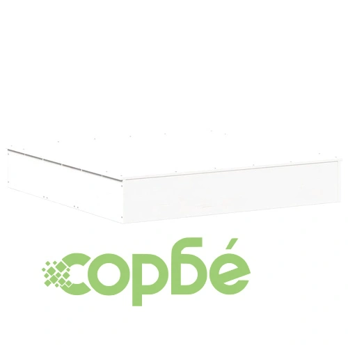 Пясъчник с капак бял 111x111x19,5 см бор масив ➤ топ цена ➤ sorbe.bg