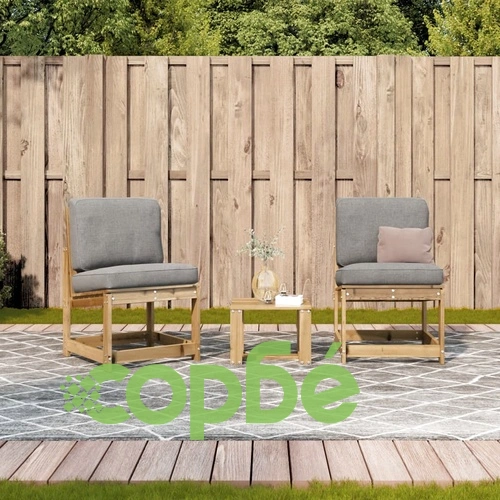 Градински лаундж комплект, 3 части, импрегниран бор ➤ топ цена ➤ sorbe.bg