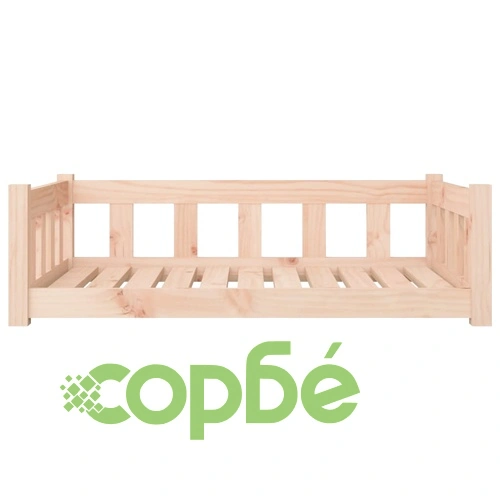 Кучешко легло, 95,5x65,5x28 см, борова дървесина масив ➤ топ цена ➤ sorbe.bg