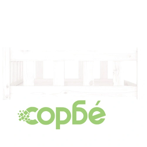 Кучешко легло, бяло, 105,5x75,5x28 см, борова дървесина масив ➤ топ цена ➤ sorbe.bg