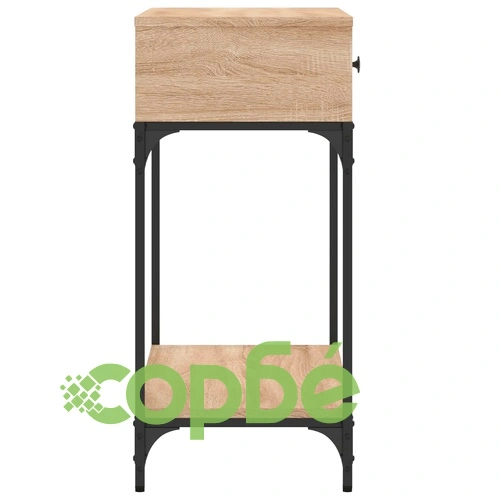 Конзолна маса, дъб сонома, 75x34,5x75 см, инженерно дърво ➤ топ цена ➤ sorbe.bg