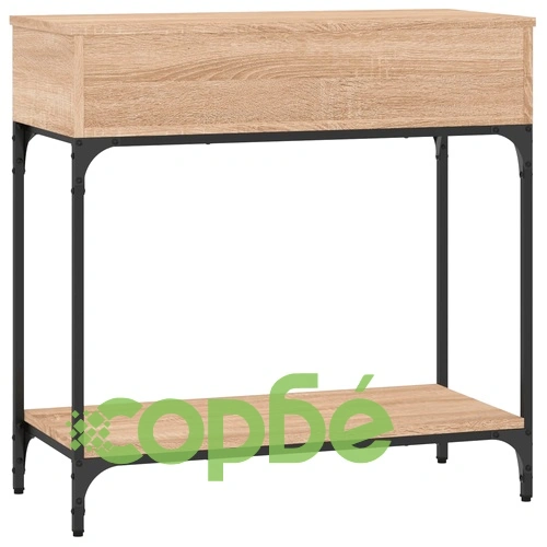 Конзолна маса, дъб сонома, 75x34,5x75 см, инженерно дърво ➤ топ цена ➤ sorbe.bg