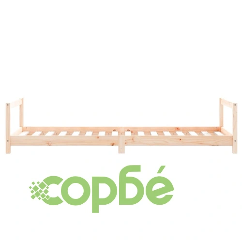 Детска рамка за легло 80x200 см борово дърво масив ➤ топ цена ➤ sorbe.bg