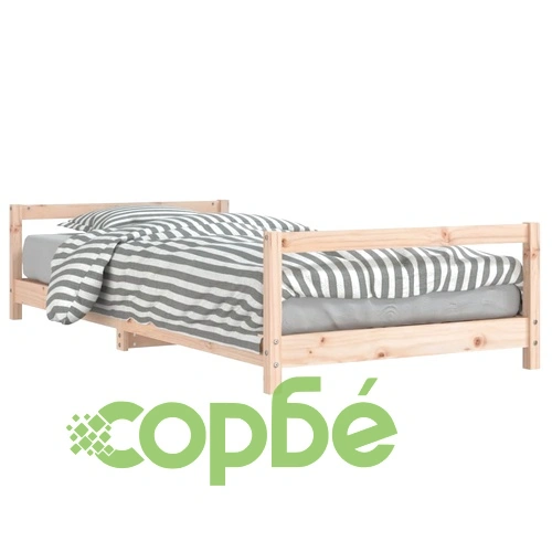 Детска рамка за легло, 90x190 см, бор масив ➤ топ цена ➤ sorbe.bg