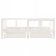 Рамка за детско легло с чекмеджета, бяла, 70x140 см, бор масив