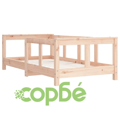 Рамка за детско легло, 70x140 см, масивна борова дървесина ➤ топ цена ➤ sorbe.bg