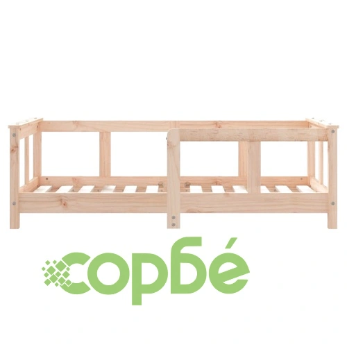 Рамка за детско легло, 70x140 см, масивна борова дървесина ➤ топ цена ➤ sorbe.bg