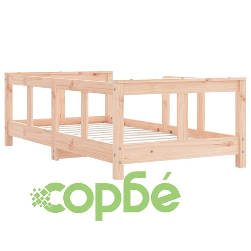 Рамка за детско легло, 70x140 см, масивна борова дървесина ➤ топ цена ➤ sorbe.bg