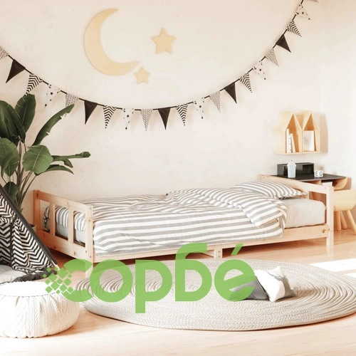 Детска рамка за легло, 90x190 см, бор масив ➤ топ цена ➤ sorbe.bg