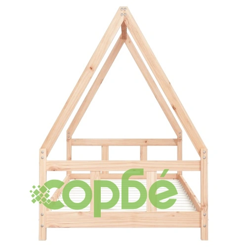 Рамка за детско легло, 90x200 см, масивна чамова дървесина ➤ топ цена ➤ sorbe.bg