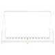 Рамка за детско легло бяла 90x200 см масивна борова дървесина
