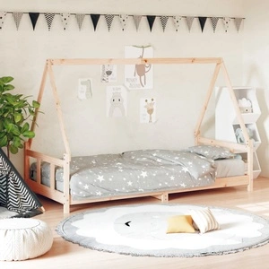 Детска рамка за легло, 90x190 см, бор масив