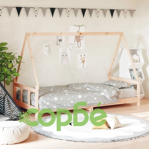 Детска рамка за легло, 90x190 см, бор масив ➤ топ цена ➤ sorbe.bg