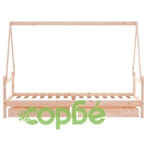 Рамка за детско легло с чекмеджета 90x200 см масивно дърво бор ➤ топ цена ➤ sorbe.bg