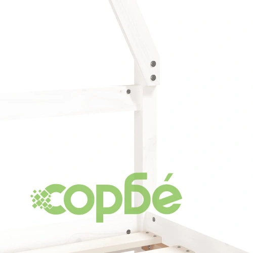 Рамка за детско легло с чекмеджета, бяла, 90x200 см, бор масив ➤ топ цена ➤ sorbe.bg