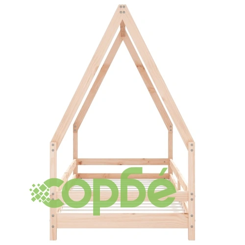 Рамка за детско легло 80x200 см масивна борова дървесина  ➤ топ цена ➤ sorbe.bg