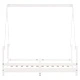Рамка за детско легло, бяла, 70x140 см, бор масив 