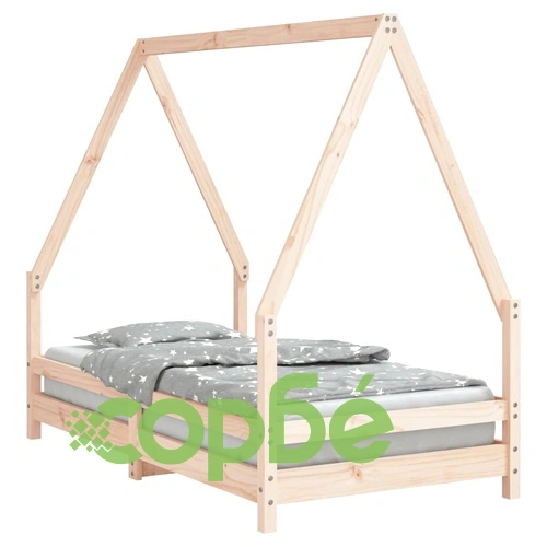 Рамка за детско легло 80x160 см масивна борова дървесина ➤ топ цена ➤ sorbe.bg