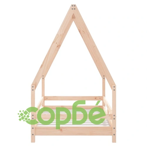 Рамка за детско легло 80x160 см масивна борова дървесина ➤ топ цена ➤ sorbe.bg