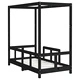 Рамка за детско легло черна 70x140 см масивна борова дървесина