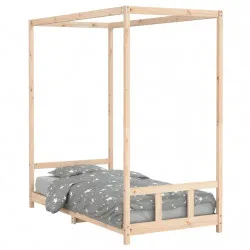 Детска рамка за легло, 90x190 см, бор масив