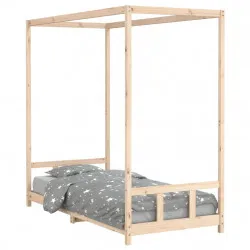 Рамка за детско легло, 90x200 см, масивна чамова дървесина