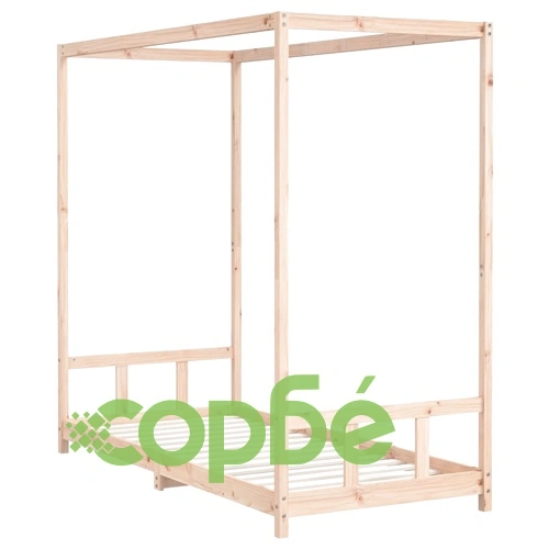 Рамка за детско легло, 90x200 см, масивна чамова дървесина ➤ топ цена ➤ sorbe.bg
