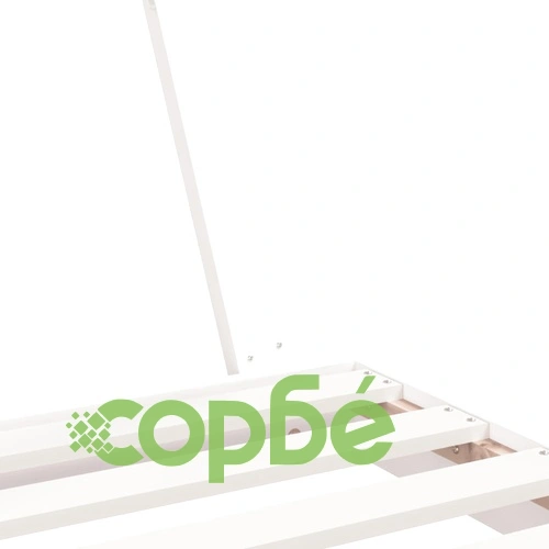 Рамка за детско легло, бяла, 70x140 см, бор масив ➤ топ цена ➤ sorbe.bg