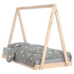 Рамка за детско легло 80x160 см масивна борова дървесина