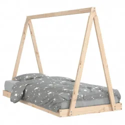 Детска рамка за легло, 90x190 см, бор масив