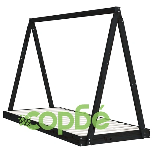 Рамка за детско легло 80x200 см масивна борова дървесина ➤ топ цена ➤ sorbe.bg