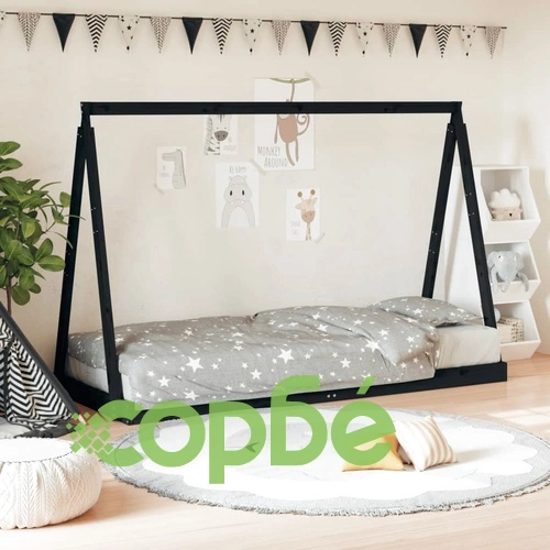 Рамка за детско легло 80x200 см масивна борова дървесина ➤ топ цена ➤ sorbe.bg