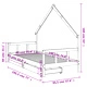 Детска рамка за легло с чекмеджета, 90x190 см, бор масив