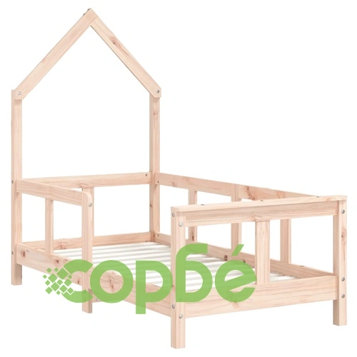 Рамка за детско легло, 70x140 см, масивна борова дървесина ➤ топ цена ➤ sorbe.bg
