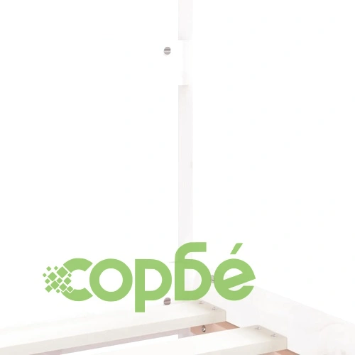 Рамка за детско легло бяла 90x200 см масивна борова дървесина ➤ топ цена ➤ sorbe.bg